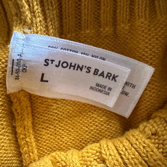 St. John Dog Sweater Mustard size M - Picture 2 of 6